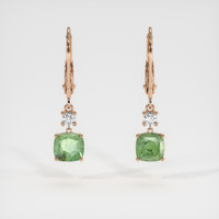 <span>2.76</span>&nbsp;<span class="tooltip-light">Ct.Tw.<span class="tooltiptext">Total Carat Weight</span></span> Gemstone Earrings, 14K Rose Gold 1