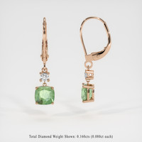 <span>2.76</span>&nbsp;<span class="tooltip-light">Ct.Tw.<span class="tooltiptext">Total Carat Weight</span></span> Gemstone Earrings, 14K Rose Gold 2