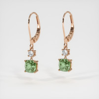 <span>2.76</span>&nbsp;<span class="tooltip-light">Ct.Tw.<span class="tooltiptext">Total Carat Weight</span></span> Gemstone Earrings, 14K Rose Gold 3