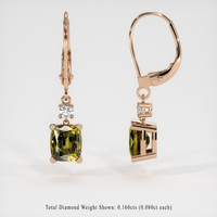 <span>3.27</span>&nbsp;<span class="tooltip-light">Ct.Tw.<span class="tooltiptext">Total Carat Weight</span></span> Gemstone Earrings, 14K Rose Gold 2