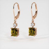 <span>3.27</span>&nbsp;<span class="tooltip-light">Ct.Tw.<span class="tooltiptext">Total Carat Weight</span></span> Gemstone Earrings, 14K Rose Gold 3