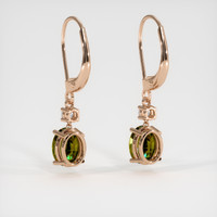 <span>3.10</span>&nbsp;<span class="tooltip-light">Ct.Tw.<span class="tooltiptext">Total Carat Weight</span></span> Gemstone Earrings, 14K Rose Gold 4