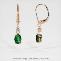 <span>1.46</span>&nbsp;<span class="tooltip-light">Ct.Tw.<span class="tooltiptext">Total Carat Weight</span></span> Gemstone Earrings, 14K Rose Gold 2