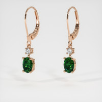 1.46 Ct.Tw. Gemstone Earrings, 14K Rose Gold 3