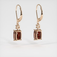 4.78 Ct.Tw. Gemstone Earrings, 14K Rose Gold 4