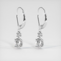 <span>1.67</span>&nbsp;<span class="tooltip-light">Ct.Tw.<span class="tooltiptext">Total Carat Weight</span></span> Sapphire Earrings, 14K White Gold 4