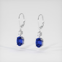 <span>2.04</span>&nbsp;<span class="tooltip-light">Ct.Tw.<span class="tooltiptext">Total Carat Weight</span></span> Sapphire Earrings, 14K White Gold 3