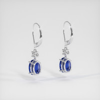 <span>2.04</span>&nbsp;<span class="tooltip-light">Ct.Tw.<span class="tooltiptext">Total Carat Weight</span></span> Sapphire Earrings, 14K White Gold 4