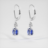 <span>1.86</span>&nbsp;<span class="tooltip-light">Ct.Tw.<span class="tooltiptext">Total Carat Weight</span></span> Sapphire Earrings, 14K White Gold 4