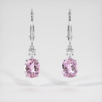 <span>3.48</span>&nbsp;<span class="tooltip-light">Ct.Tw.<span class="tooltiptext">Total Carat Weight</span></span> Gemstone Earrings, 14K White Gold 1