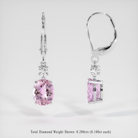 <span>3.48</span>&nbsp;<span class="tooltip-light">Ct.Tw.<span class="tooltiptext">Total Carat Weight</span></span> Gemstone Earrings, 14K White Gold 2