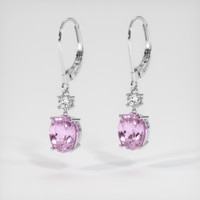 <span>3.48</span>&nbsp;<span class="tooltip-light">Ct.Tw.<span class="tooltiptext">Total Carat Weight</span></span> Gemstone Earrings, 14K White Gold 3