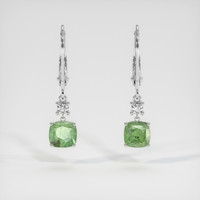 <span>2.76</span>&nbsp;<span class="tooltip-light">Ct.Tw.<span class="tooltiptext">Total Carat Weight</span></span> Gemstone Earrings, 14K White Gold 1