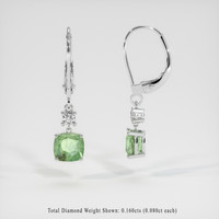 <span>2.76</span>&nbsp;<span class="tooltip-light">Ct.Tw.<span class="tooltiptext">Total Carat Weight</span></span> Gemstone Earrings, 14K White Gold 2