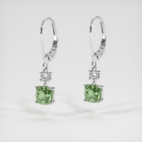 <span>2.76</span>&nbsp;<span class="tooltip-light">Ct.Tw.<span class="tooltiptext">Total Carat Weight</span></span> Gemstone Earrings, 14K White Gold 3