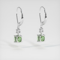 <span>2.76</span>&nbsp;<span class="tooltip-light">Ct.Tw.<span class="tooltiptext">Total Carat Weight</span></span> Gemstone Earrings, 14K White Gold 4