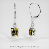 <span>1.68</span>&nbsp;<span class="tooltip-light">Ct.Tw.<span class="tooltiptext">Total Carat Weight</span></span> Gemstone Earrings, 14K White Gold 2