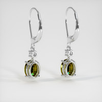 <span>3.10</span>&nbsp;<span class="tooltip-light">Ct.Tw.<span class="tooltiptext">Total Carat Weight</span></span> Gemstone Earrings, 14K White Gold 4