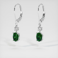 <span>1.46</span>&nbsp;<span class="tooltip-light">Ct.Tw.<span class="tooltiptext">Total Carat Weight</span></span> Gemstone Earrings, 14K White Gold 3