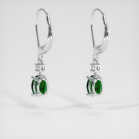 <span>1.46</span>&nbsp;<span class="tooltip-light">Ct.Tw.<span class="tooltiptext">Total Carat Weight</span></span> Gemstone Earrings, 14K White Gold 4