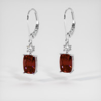 4.78 Ct.Tw. Gemstone Earrings, 14K White Gold 3