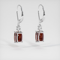 4.78 Ct.Tw. Gemstone Earrings, 14K White Gold 4