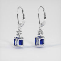 <span>4.04</span>&nbsp;<span class="tooltip-light">Ct.Tw.<span class="tooltiptext">Total Carat Weight</span></span> Sapphire Earrings, 14K White Gold 4