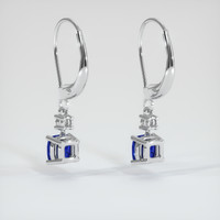 <span>1.46</span>&nbsp;<span class="tooltip-light">Ct.Tw.<span class="tooltiptext">Total Carat Weight</span></span> Sapphire Earrings, 14K White Gold 4