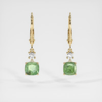 <span>2.76</span>&nbsp;<span class="tooltip-light">Ct.Tw.<span class="tooltiptext">Total Carat Weight</span></span> Gemstone Earrings, 14K Yellow Gold 1