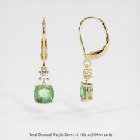 <span>1.44</span>&nbsp;<span class="tooltip-light">Ct.Tw.<span class="tooltiptext">Total Carat Weight</span></span> Gemstone Earrings, 14K Yellow Gold 2