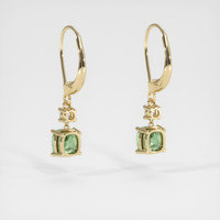 <span>2.76</span>&nbsp;<span class="tooltip-light">Ct.Tw.<span class="tooltiptext">Total Carat Weight</span></span> Gemstone Earrings, 14K Yellow Gold 4