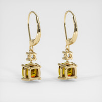 <span>4.21</span>&nbsp;<span class="tooltip-light">Ct.Tw.<span class="tooltiptext">Total Carat Weight</span></span> Gemstone Earrings, 14K Yellow Gold 4