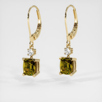 <span>3.27</span>&nbsp;<span class="tooltip-light">Ct.Tw.<span class="tooltiptext">Total Carat Weight</span></span> Gemstone Earrings, 14K Yellow Gold 3