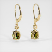 <span>3.10</span>&nbsp;<span class="tooltip-light">Ct.Tw.<span class="tooltiptext">Total Carat Weight</span></span> Gemstone Earrings, 14K Yellow Gold 4