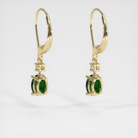 1.46 Ct.Tw. Gemstone Earrings, 14K Yellow Gold 4