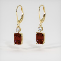 4.78 Ct.Tw. Gemstone Earrings, 14K Yellow Gold 3