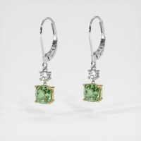 <span>1.44</span>&nbsp;<span class="tooltip-light">Ct.Tw.<span class="tooltiptext">Total Carat Weight</span></span> Gemstone Earrings, 14K Yellow & White 3