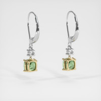 <span>1.44</span>&nbsp;<span class="tooltip-light">Ct.Tw.<span class="tooltiptext">Total Carat Weight</span></span> Gemstone Earrings, 14K Yellow & White 4