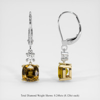 <span>2.24</span>&nbsp;<span class="tooltip-light">Ct.Tw.<span class="tooltiptext">Total Carat Weight</span></span> Gemstone Earrings, 14K Yellow & White 2