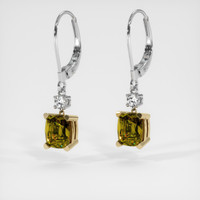 <span>1.68</span>&nbsp;<span class="tooltip-light">Ct.Tw.<span class="tooltiptext">Total Carat Weight</span></span> Gemstone Earrings, 14K Yellow & White 3