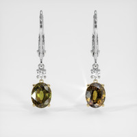 <span>1.60</span>&nbsp;<span class="tooltip-light">Ct.Tw.<span class="tooltiptext">Total Carat Weight</span></span> Gemstone Earrings, 14K Yellow & White 1