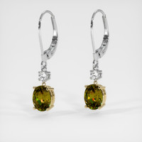 <span>1.60</span>&nbsp;<span class="tooltip-light">Ct.Tw.<span class="tooltiptext">Total Carat Weight</span></span> Gemstone Earrings, 14K Yellow & White 3