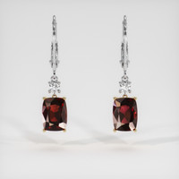 4.78 Ct.Tw. Gemstone Earrings, 14K Yellow & White 1