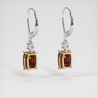 4.78 Ct.Tw. Gemstone Earrings, 14K Yellow & White 4