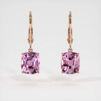 <span>3.87</span>&nbsp;<span class="tooltip-light">Ct.Tw.<span class="tooltiptext">Total Carat Weight</span></span> Gemstone Earrings, 14K Rose Gold 1