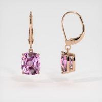 7.48 Ct.Tw. Gemstone Earrings, 14K Rose Gold 2