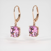 7.48 Ct.Tw. Gemstone Earrings, 14K Rose Gold 3