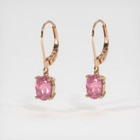 <span>2.06</span>&nbsp;<span class="tooltip-light">Ct.Tw.<span class="tooltiptext">Total Carat Weight</span></span> Gemstone Earrings, 14K Rose Gold 3