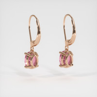 <span>2.06</span>&nbsp;<span class="tooltip-light">Ct.Tw.<span class="tooltiptext">Total Carat Weight</span></span> Gemstone Earrings, 14K Rose Gold 4