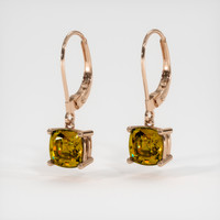 <span>4.21</span>&nbsp;<span class="tooltip-light">Ct.Tw.<span class="tooltiptext">Total Carat Weight</span></span> Gemstone Earrings, 14K Rose Gold 3